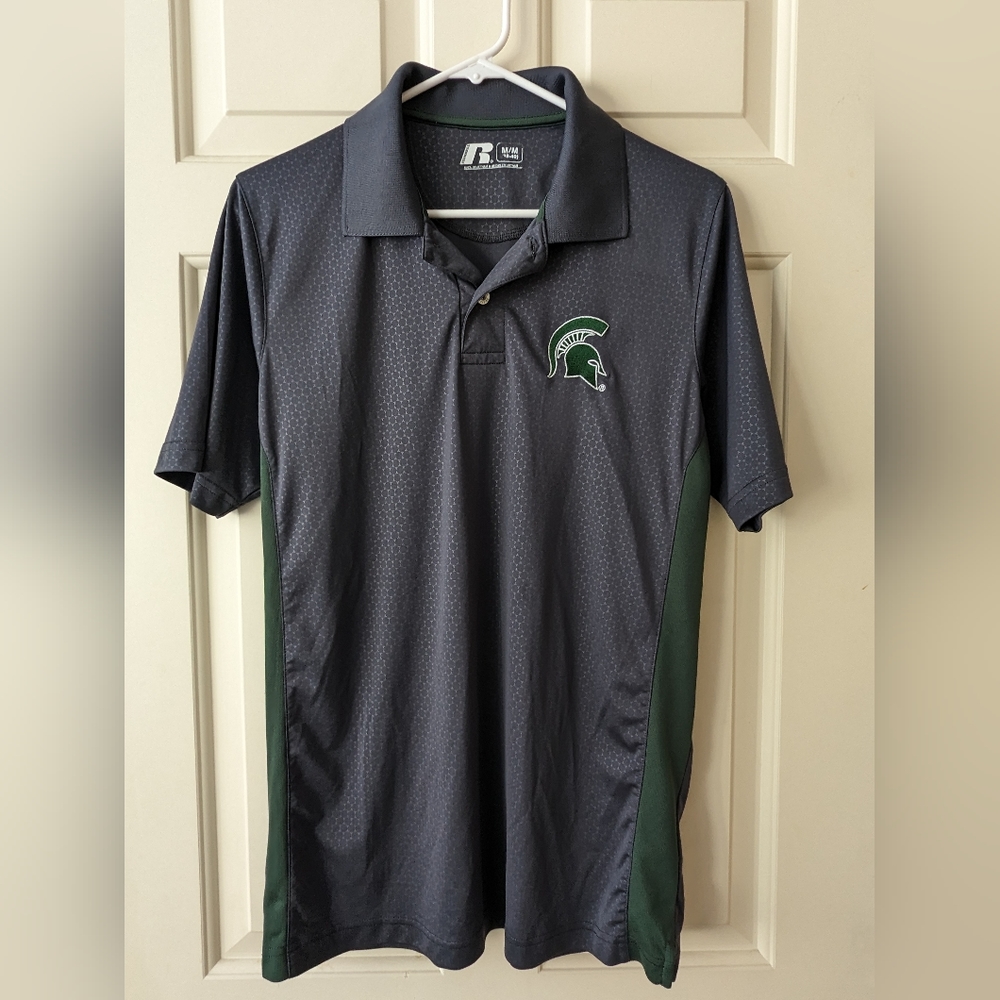 Men's Russell Michigan State University Golf Polo size L